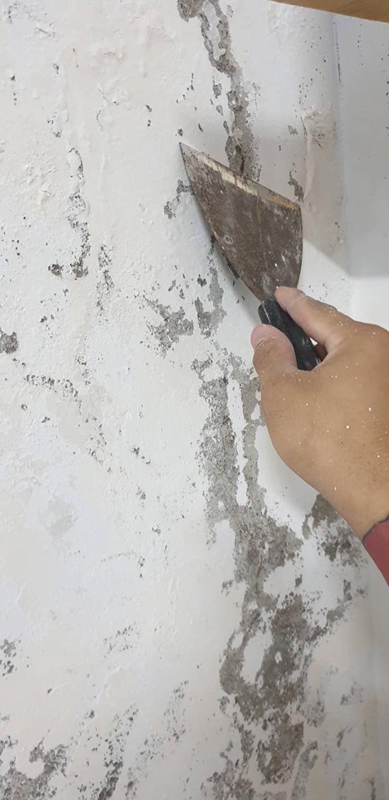 台中壁癌打除見磚施工